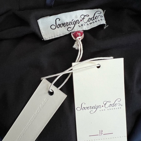 New Men’s “Sovereign Codes Los Angeles” Blue Hooded Windbreaker - Picture 5 of 7
